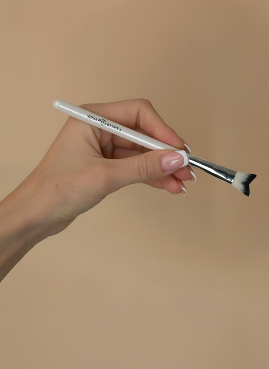 szempilla tisztító ecset kis méretű ezüst